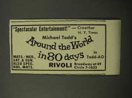 1956 Michael Todd&#39;s Around the World in 80 Days Play Ad - Spectacular  - £14.78 GBP