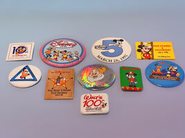 Disney Store Cast Member Meeting Anniversary Buttons Set of 10 - $99.99