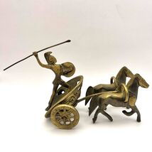 Heavy Vintage Antique Bronze Brass Decorative Figure Figurine Statue of ... - $244.00