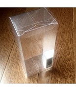10 Clear Plastic Boxes Collapse Flat Removable Top Storage Organizers 5x3x2 - £4.77 GBP
