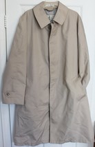 Misty Harbor USA Men&#39;s Beige Rain Trench Coat Size 44 Long - £15.93 GBP
