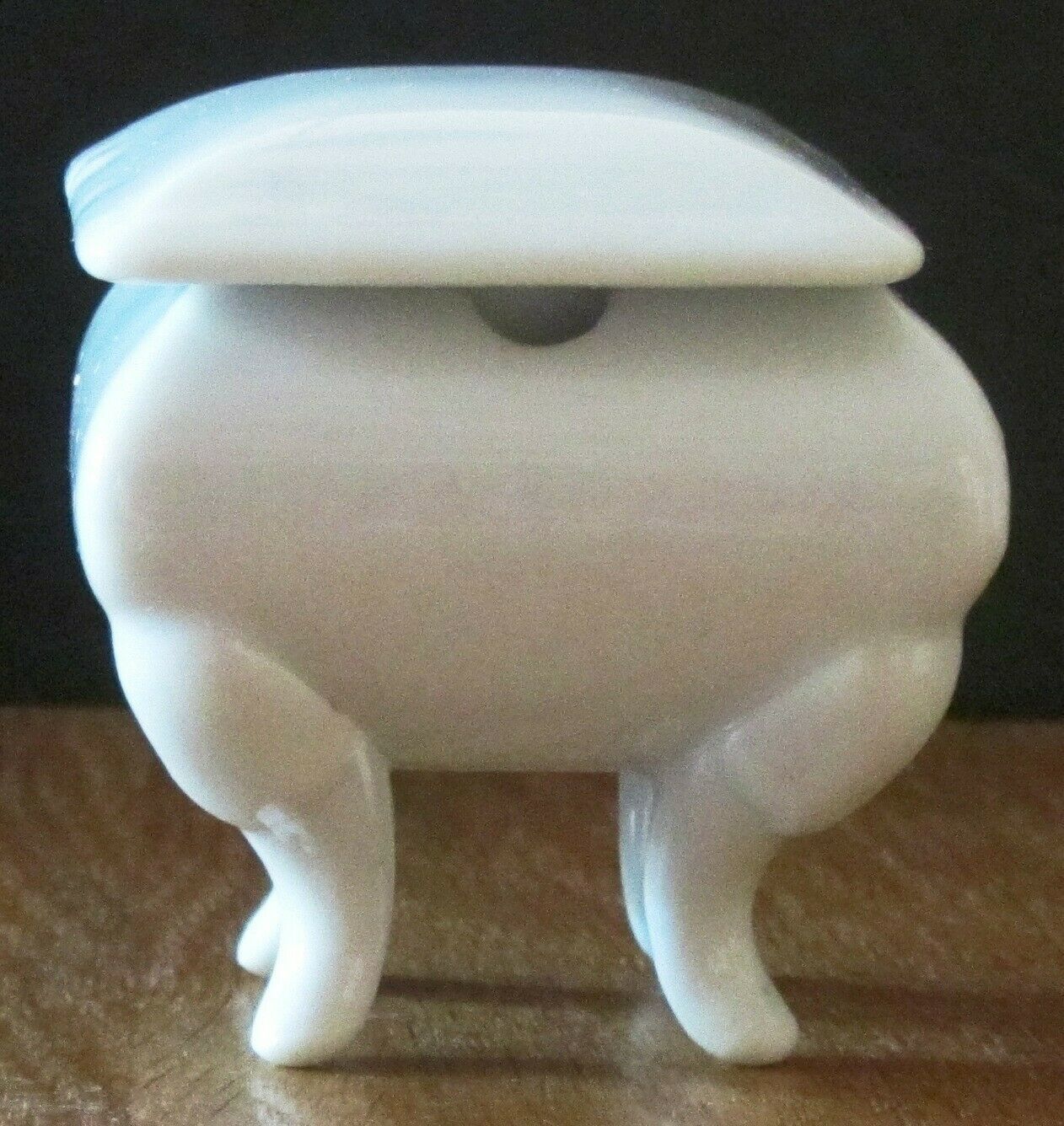 VINTAGE WHITE PORCELAIN VICTORIAN CONDIMENT DISH VIKING HAND MADE IN JAPAN - $6.00