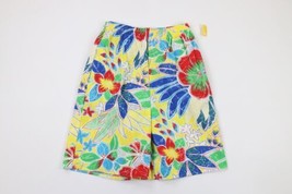 NOS Vintage 70s Streetwear Mens Medium All Over Print Floral Hawaiian Shorts USA - £63.26 GBP