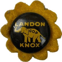 1936 Alfred Alf Landon Knox President Campaign Pin Pinback Button Sunflower - £9.22 GBP