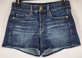 American Eagle Jean Shorts Womens Size 2 Blue Denim Stretch Embroidered ... - £12.39 GBP