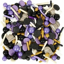 Spooky Ghost RIP Mix Tall Sprinkles Decorations 4.23 oz Wilton Halloween - £5.60 GBP