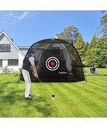 Golf Hitting Net Practice Training Aid Cage Carry Bag Backyard Driving R... - £142.66 GBP