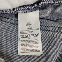 GAP RN#54023 Women's Blue Cotton Blend Denim Button-fly Pencil Skirt Size 8/29 image 4