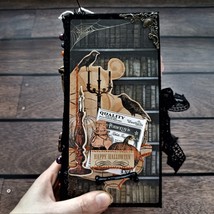 Halloween junk journal Haunted journal Witch junk book for sale handmade... - £393.31 GBP