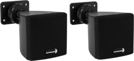 Dayton Audio Sat3B 3&quot; Cube Speaker Pair Black - £47.78 GBP