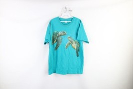 Vintage 90s Streetwear Mens Medium Faded Sea Turtle Short Sleeve T-Shirt USA - £38.79 GBP
