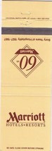 Matchbook Cover Marriott Hotels Resorts 60th Anniversary - £2.32 GBP