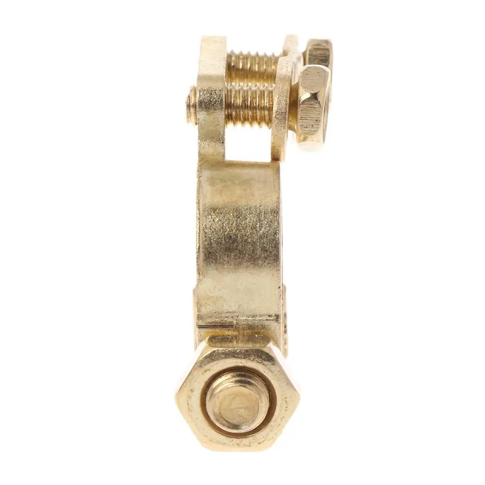 2Pcs Durable Replacement Auto Car Battery Terminal Clamp Clips Brass Connector - £10.31 GBP