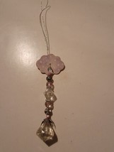 Hanging Crystal Suncatcher Beaded Hanger Decor - $9.79