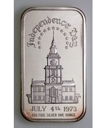 1973 Independence Day By MADISON Mint 1 oz. Silver Art Bar - £58.26 GBP