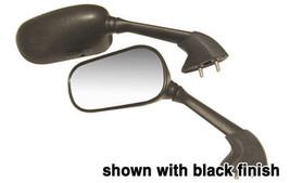 New Black Emgo Left &amp; Right Mirrors For The 2002-2003 Yamaha YZFR1 YZF R1 - £46.33 GBP