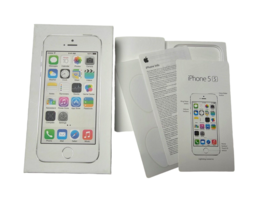 I Phone 5s Empty Box Only With Insert & Stickers No Phone For 16 Gb Silver - £8.67 GBP