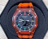 CasiOak - Custom G-SHOCK &quot;TANGO ORANGE&quot; - Casio GA2100 Mod - Watch 44mm - £119.59 GBP