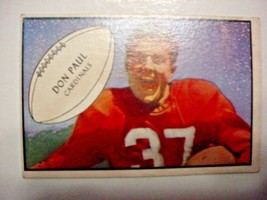 1953 Bowman #90 Don Paul-vg+-Chicago Cardinals - $12.00