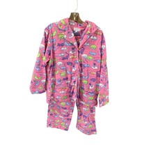 Pajamagram Pajama Gram Womens Size Medium CATS Pink Flannel 2 pc set lon... - £18.49 GBP