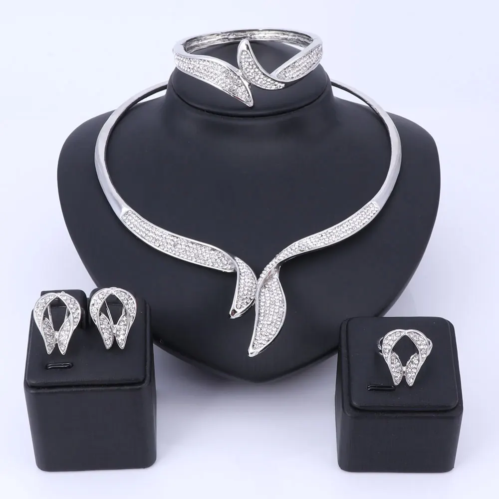 Women Jewelry Sets GolFashion Statement Necklace Dubai Bridal Fashion Pa... - £22.82 GBP