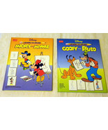 2 Walter Foster Disney Learn To Draw books Mickey and Minnie plus Goofy ... - $15.00