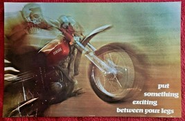 Vintage 1972 Yamaha &quot;Put Something Exciting Between Your Legs&quot; Poster 34&quot; x22&quot; - £71.43 GBP