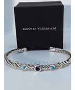 Previously Owned DAVID YURMAN Renaissance 4 mm with gold/ Amethyst/Turqu... - $321.75