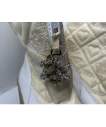 Juicy Couture Snowflake Women Size 8 cream Nylon Wedge Boot Limited Edit... - £29.42 GBP