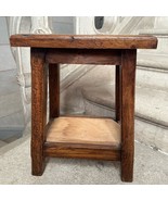 French vintage rustic solid wood chair stool, table, plant stand, bed table - $2,911.02 MXN