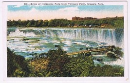 Postcard Brink Of Horseshoe Falls From Terrapin Point Niagara Falls - £3.10 GBP