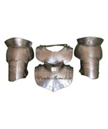Medieval Knight Armor Gorget with Pauldrons - Roman Cuirass Steel Knight... - $159.00