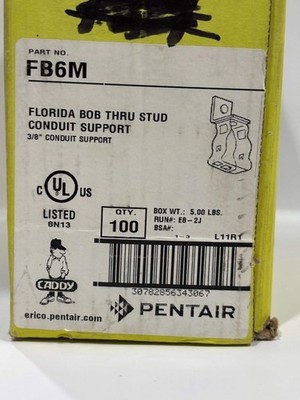 96 PK Erico Caddy FB6M Florida Bob Thru Stud Conduit Support Item image 2