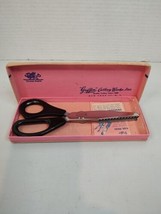 Vintage Griffon Tru-Pink Pinking Quilt Shears Scissors Sewing Box Labels USA - £13.51 GBP