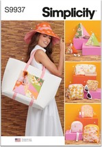 Simplicity Hat, Tote Bag and Zipper Cases Sewing Pattern Packet, Design ... - $27.99