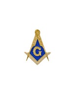 Square &amp; Compasses Blue Lodge Freemason Masonic Patch - $12.99