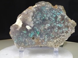 GEM CHRYSOCOLLA/COPPER FLOATING IN AGATE FROM  INDONESIA 1LB 9.5 OZ. GOR... - $285.00