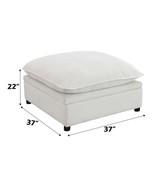 Marisa Ottoman w/Storage, Beige Boucle - $13,400.68 MXN