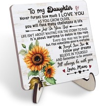 Daughter Gift from Mom Daughter Gifts To My from Mom Daughter Desk Decor Wooden  - £19.70 GBP