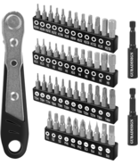 49-Piece Screwdriver Bit Set with Right Angle Screwdriver, S2 Steel, Inc... - £12.92 GBP