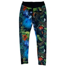 Reebok CrossFit Womens Jungle &amp; Black Pull On Yoga Pants Leggings, Size ... - $17.99