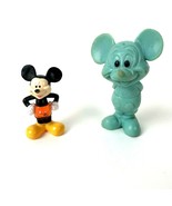 Vtg Mickey Mouse Plastic Mini Figures Walt Disney Productions Hong Kong ... - £7.43 GBP