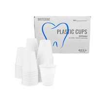 BRITEDENT Plastic Drinking Cups 5oz White 1000/Bx BSI-2825 - £34.84 GBP