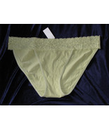 NEW YORK AND CO NY AND COMPANY SAGE GREEN LACE COTTON SPANDEX PANTIES XL... - £11.60 GBP