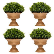 4 Pack Artificial Boxwood Topiary Trees - Color: Green - $121.27