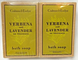 4 Crabtree &amp; Evelyn Verbena and Lavender Bath Soap Bar 1.25 oz /35g ea - £11.95 GBP