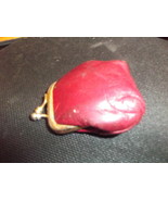 Vintage Rain Bonnet in Red Leather Firenze Case from Italy - $380.13 MXN