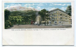 Acacia Hotel Pikes Peak Colorado Springs CO 1930s postcard - $6.44