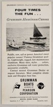 1962 Print Ad Grumman Aluminum Canoes Sail Boat Bristol,Rhode Island - £8.26 GBP