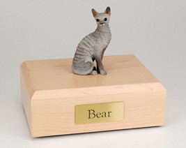 Cornish Rex Blue Cat Figurine Pet Cremation Urn Available 3 Diff Colors 4 Sizes - £136.75 GBP+